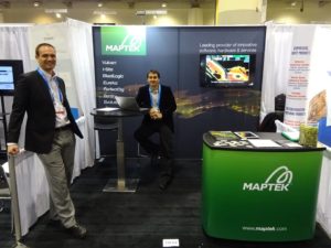 Maptek 10x10 booth